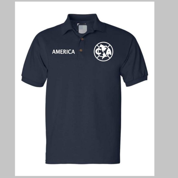 Club America  Polo Cotton T-Shirt - Picture 1 of 1